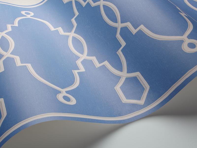 Cole and Son - Tapete Parterre Border Wallpaper-Tapeten-Cole & Son-Hyacinth Blue S99/3014-TOJU Interior