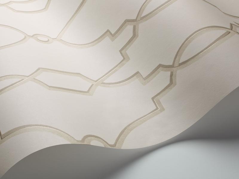 Cole and Son - Tapete Parterre Wallpaper-Tapeten-Cole & Son-Stone on White S99/2009-TOJU Interior