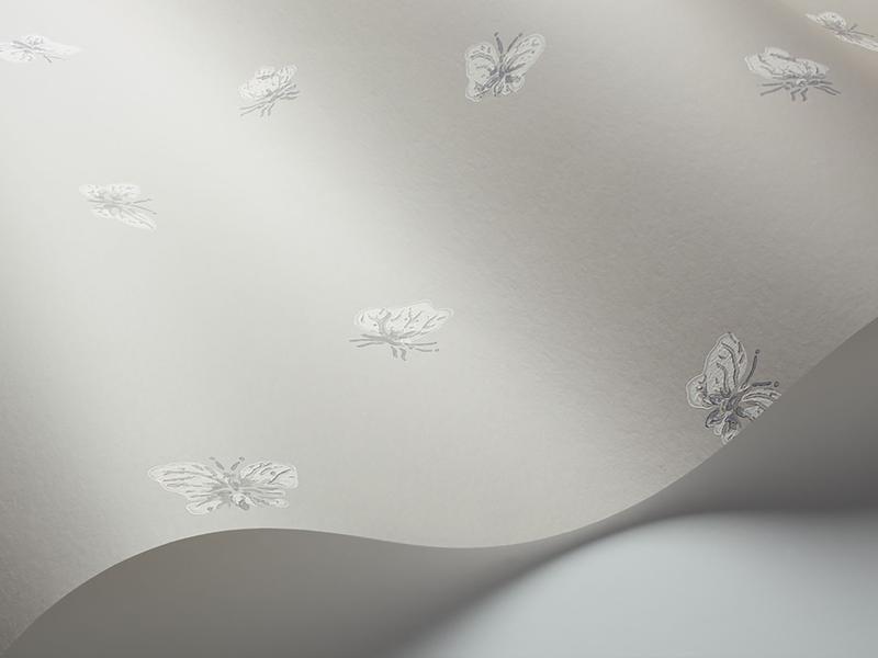 Cole and Son - Tapete Peaseblossom Wallpaper-Tapeten-Cole & Son-White on Stone S103/10034-TOJU Interior