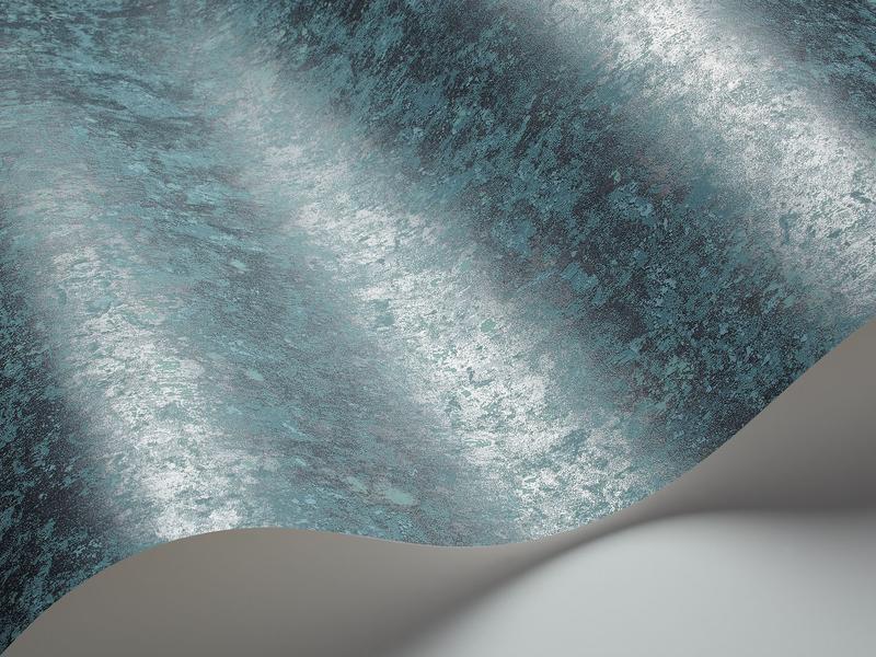 Cole and Son - Tapete Salvage Wallpaper-Tapeten-Cole & Son-Metallic Petrol S92/11049-TOJU Interior