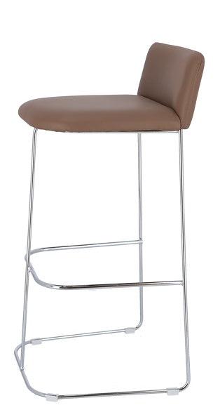 Jan Kurtz - Barhocker Ragno-Stühle-Jan Kurtz-Taupe/Chrom-TOJU Interior