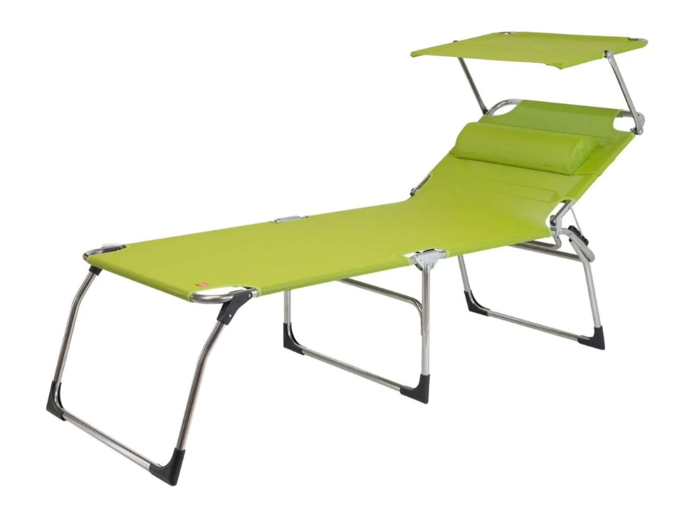 Jan Kurtz - Fiam Gartenliege Amigo Big Fifty Dreibeinliege mit Sonnendach-Gartenmöbel-Jan Kurtz-Pistazie-TOJU Interior