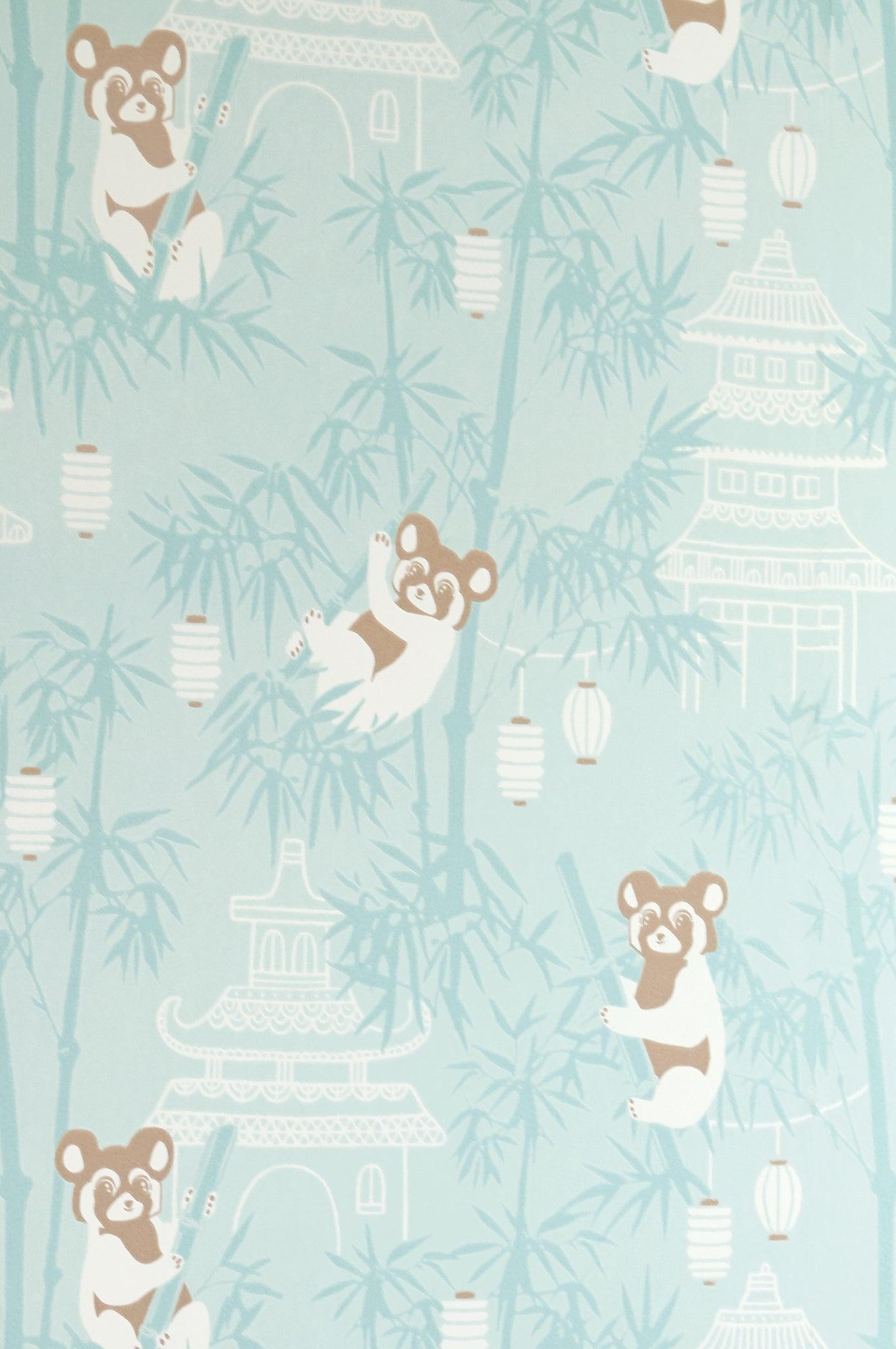 Majvillan - Tapete Bambu-Tapeten-Majvillan-TURQUOISE-TOJU Interior