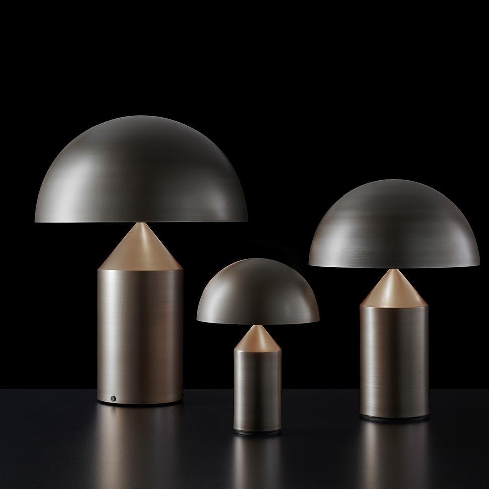 Oluce -Atollo Tischleuchte bronze-Leuchten-Oluce-Atollo 233 - H x Ø 70x50cm/mit Dimmer/ mit E27 Fassung-TOJU Interior