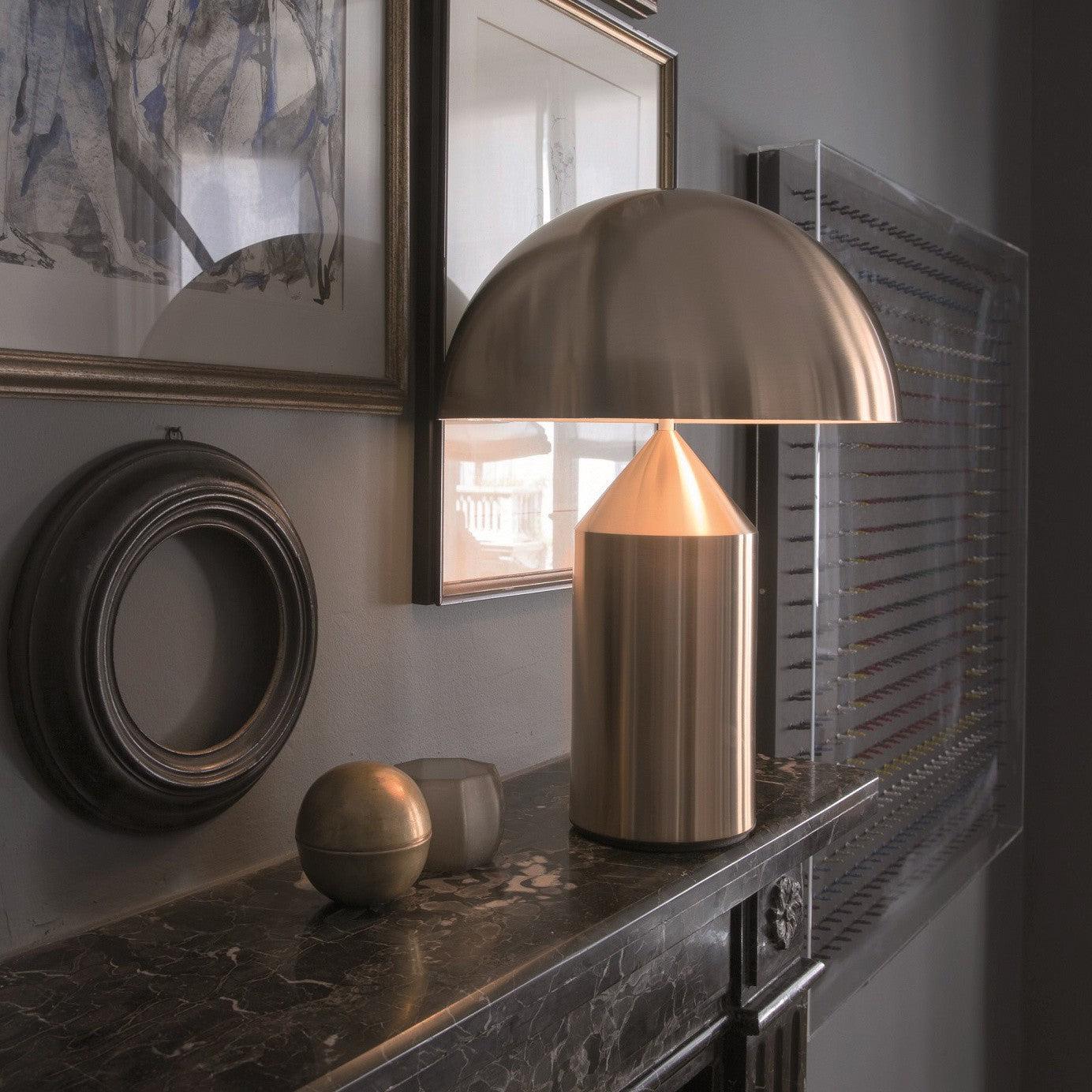 Oluce - Atollo Tischleuchte gold-Leuchten-Oluce-Atollo 233-TOJU Interior