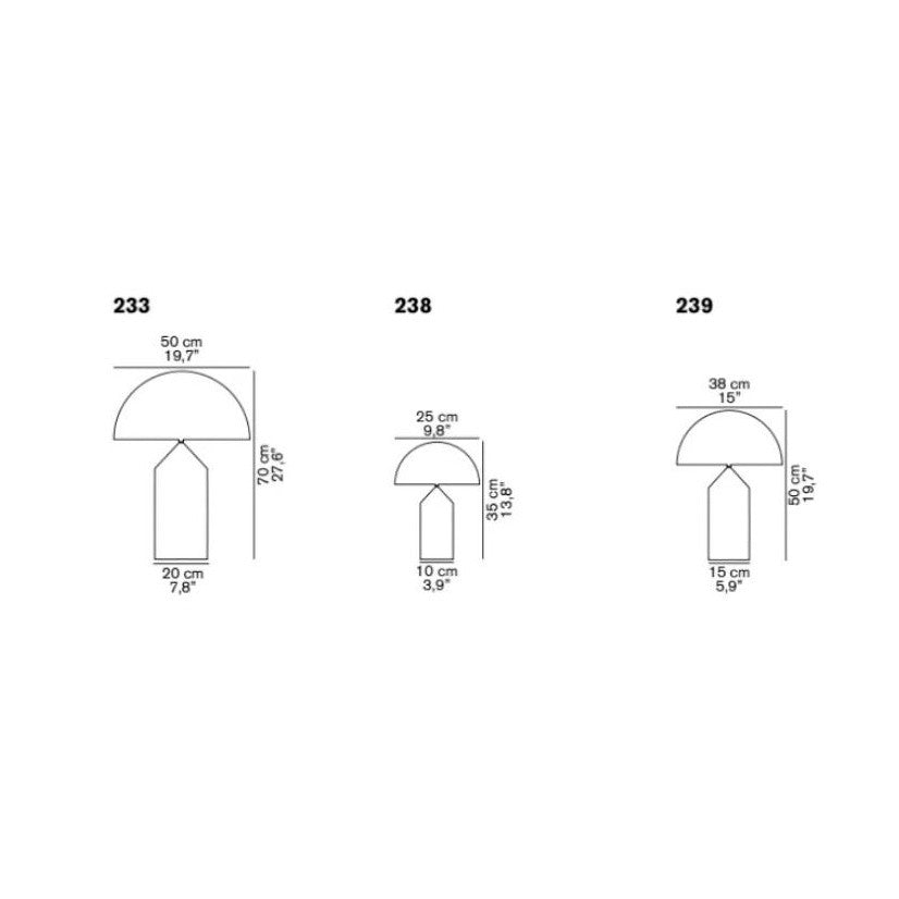 Oluce - Atollo Tischleuchte schwarz-Leuchten-Oluce-Atollo 233-TOJU Interior