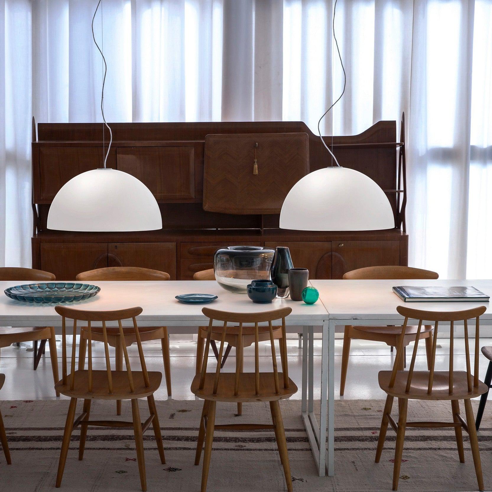 Oluce - Sonora Pendelleuchte-Leuchten-Oluce-Sonora 411 - H x Ø 25x50cm-TOJU Interior