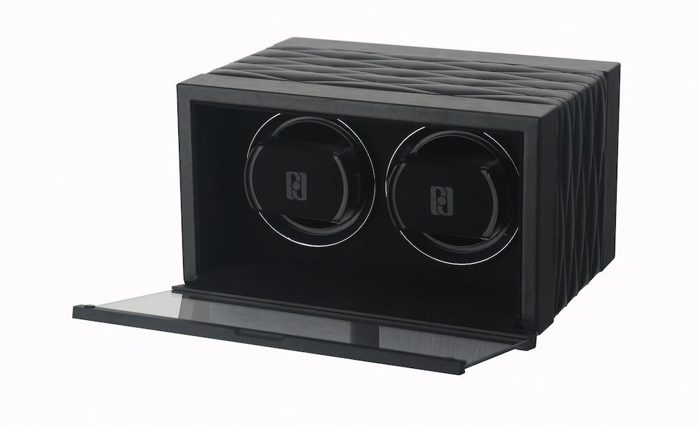 Paul Design - Uhrenbeweger Gentlemen 2D-Paul Design-Schwarz Kunstleder-TOJU Interior -20047