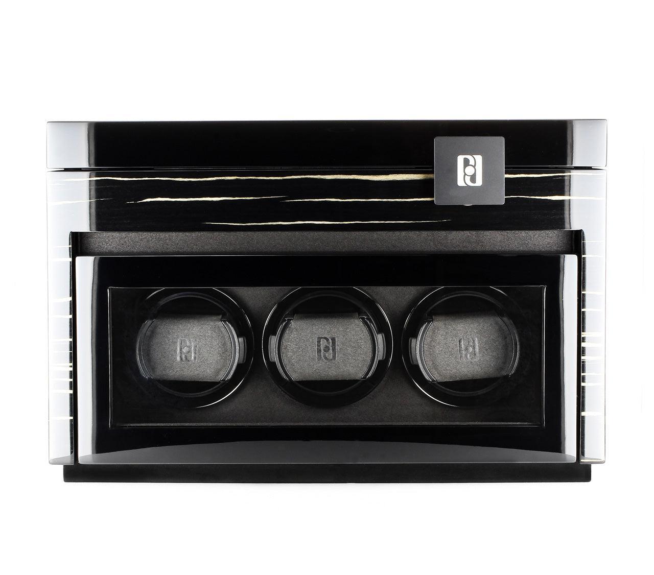 Paul Design - Uhrenbeweger Gentlemen 3+5-Paul Design-Black Shadow-TOJU Interior -20068