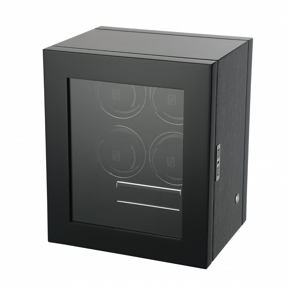 Paul Design - Uhrenbeweger Gentlemen 4-Paul Design-Black Apricot / Fingerprint-TOJU Interior -20024