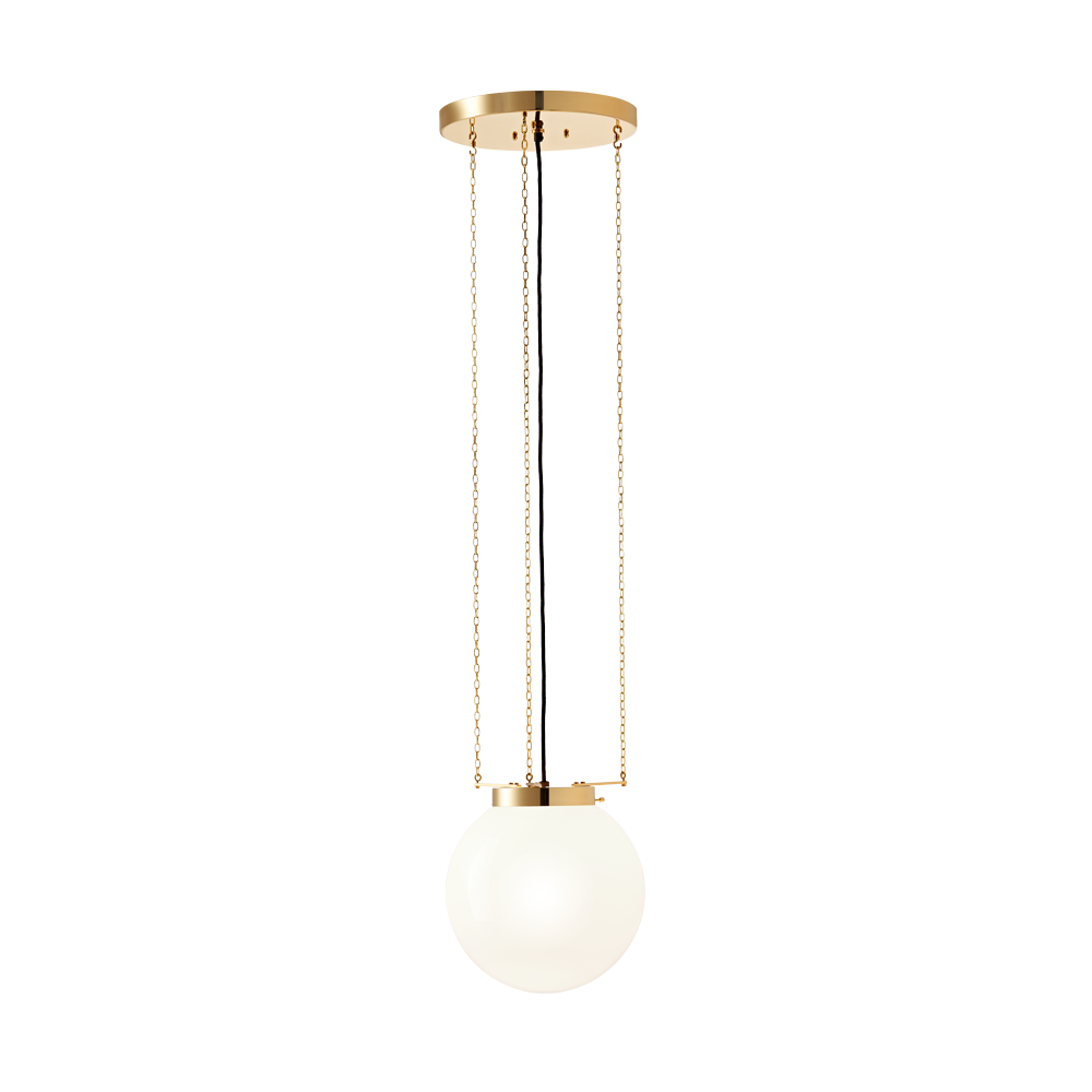 Tecnolumen - Bauhaus Deckenleuchte HMB 27-Deckenleuchte-Tecnolumen-Messing poliert-Kugeldurchmessern 25cm-TOJU Interior -HMBMP25