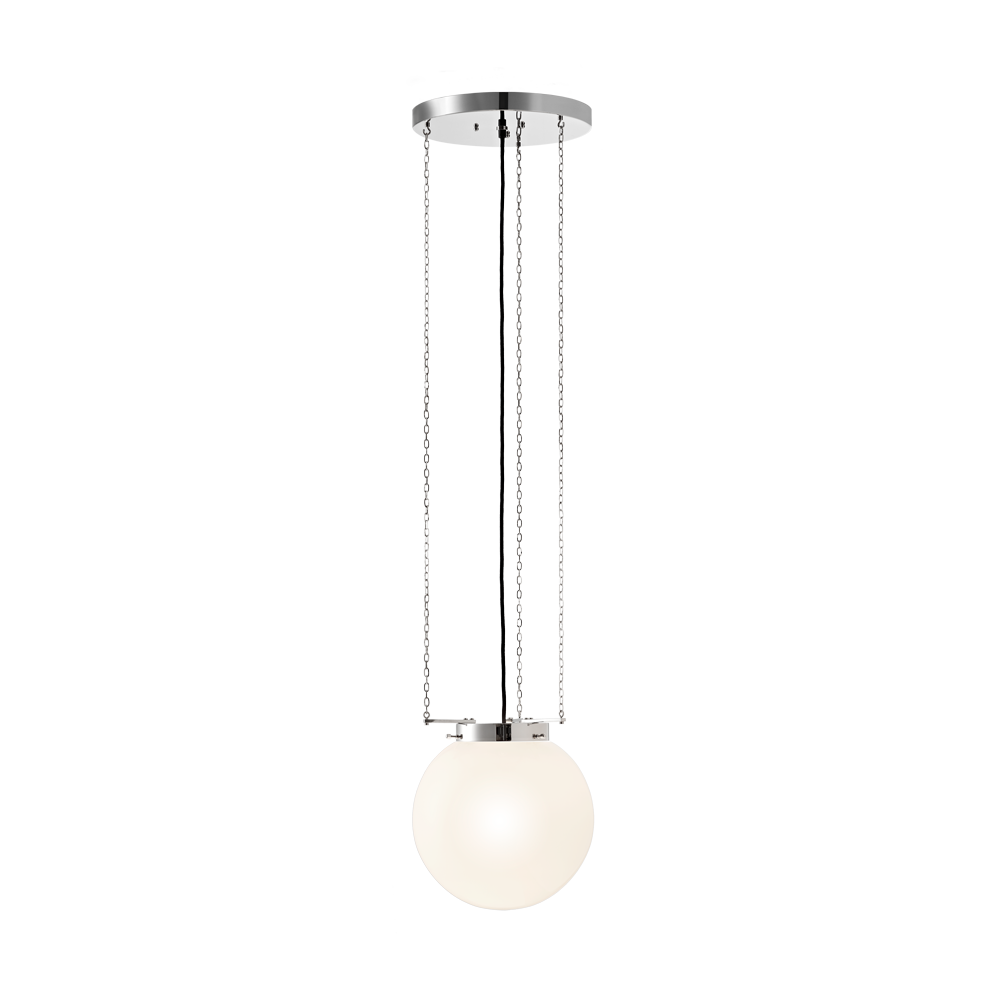 Tecnolumen - Bauhaus Deckenleuchte HMB 27-Deckenleuchte-Tecnolumen-vernickeltem Metall-Kugeldurchmessern 25cm-TOJU Interior -HMBVN25