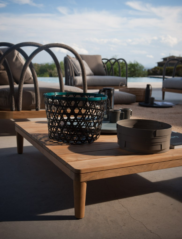 Unopiu - Couchtisch rechteckig Les Arcs aus Teakholz-Tisch-Unopiu-TOJU Interior