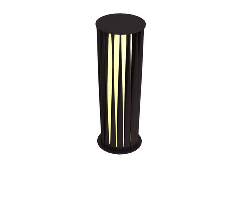 Unopiu - Lampe Aton aus Aluminium mit gedrehten Leisten-Leuchte-Unopiu-Bronze-TOJU Interior