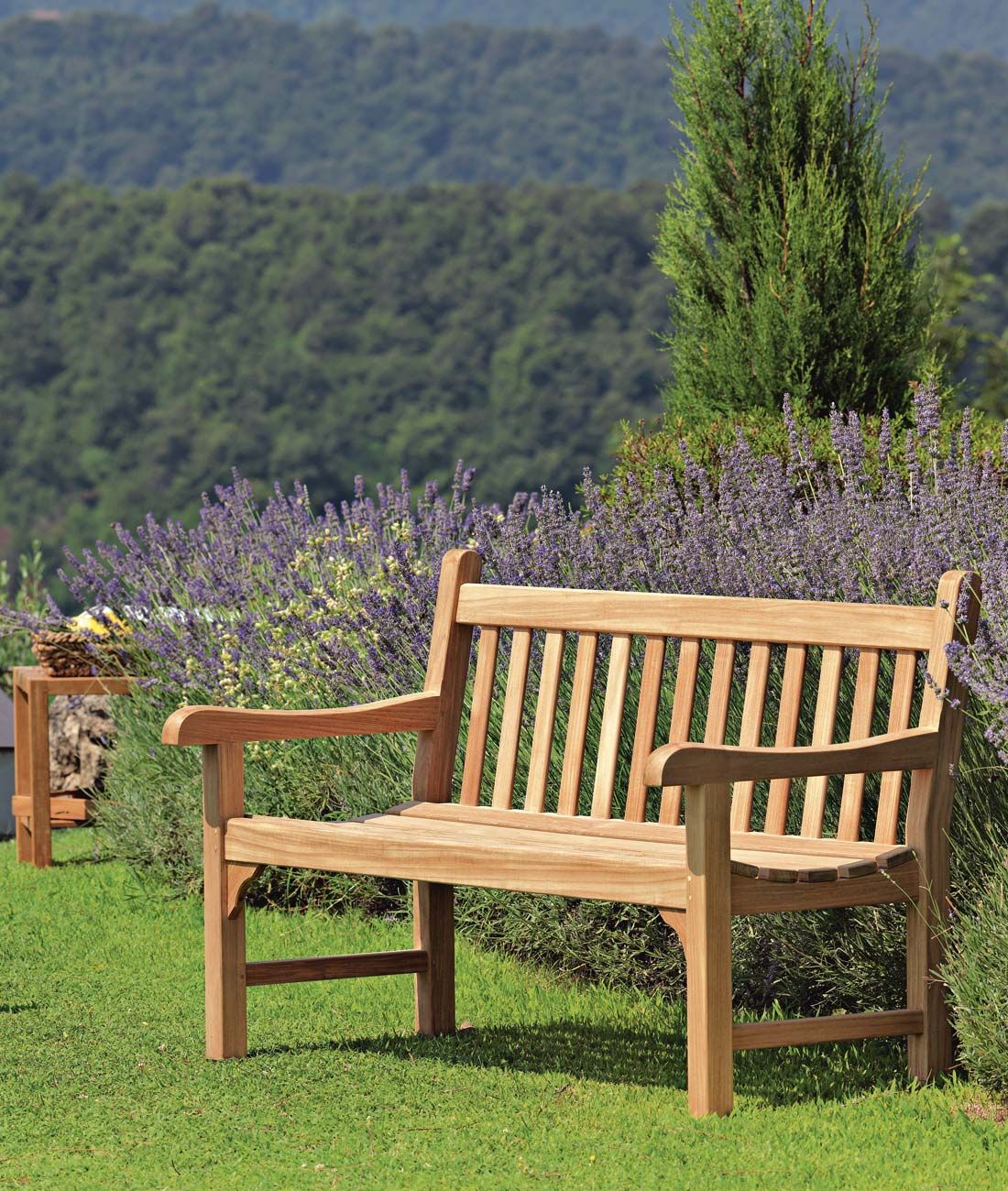 Unopiu - Sitzbank Chelsea aus Teakholz Länge 155 cm-Sitzbänke-Unopiu-TOJU Interior