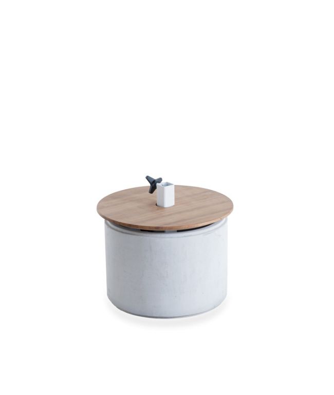 Unopiu - Sonnenschirmständer Schirmständer Lipari aus Beton Ø 45-Sonnenschirmständer-Unopiu-TOJU Interior