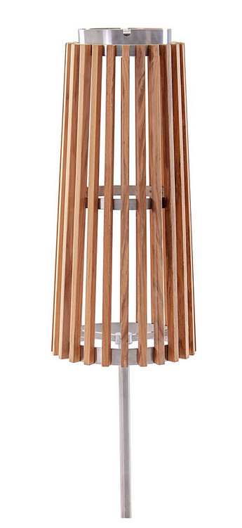 Unopiu - Stehleuchte Solare aus Teakholz-Leuchte-Unopiu-Edelstahl-TOJU Interior