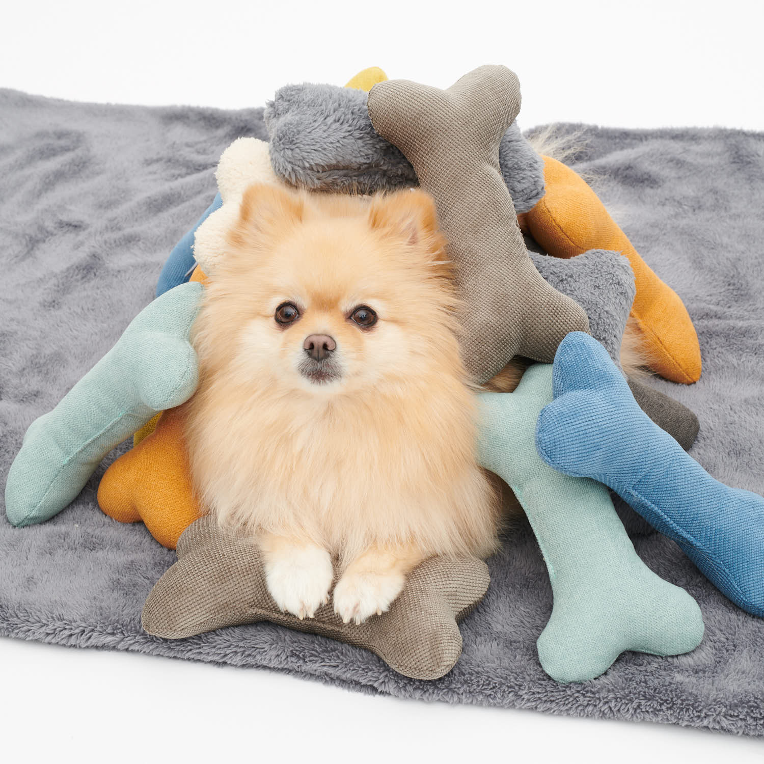 William Walker - Hundedecke Fluffy Gray-Hundedecke-William Walker-TOJU Interior