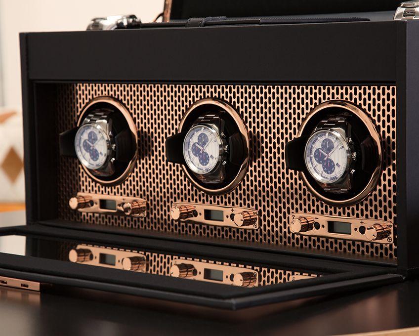 Wolf - Uhrenbeweger - Axis triple winder with Storage Single-Uhrenbeweger-Wolf 1834-TOJU Interior