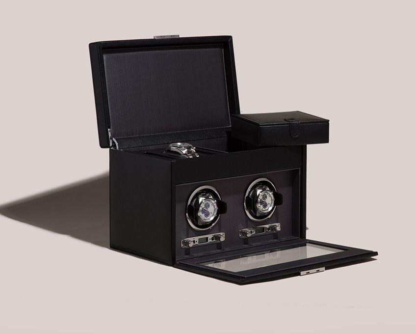 Wolf - Uhrenbeweger - VICEROY Double Winder with storage-Uhrenbeweger-Wolf 1834-TOJU Interior
