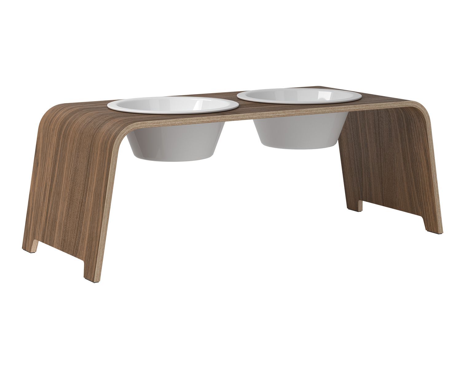 dogBar® L - Nussbaum mit Porzellan-dogBar-TOJU Interior