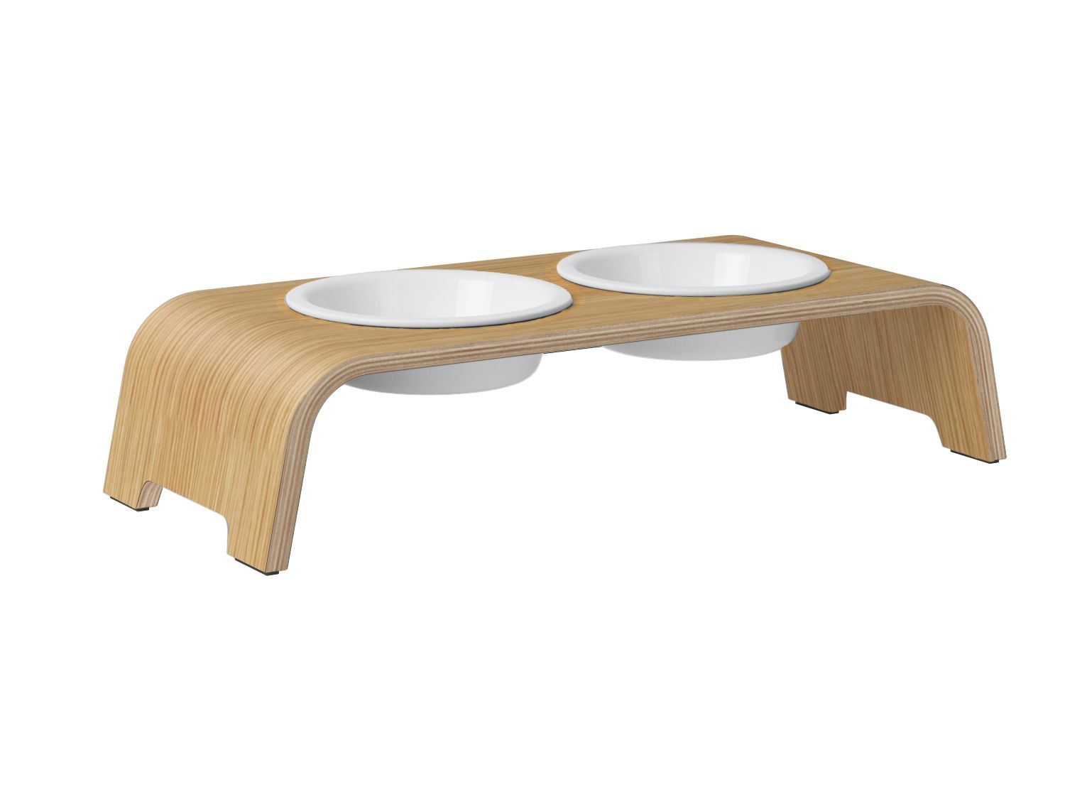 dogBar® S-large - Eiche hell mit Porzellan-dogBar-TOJU Interior