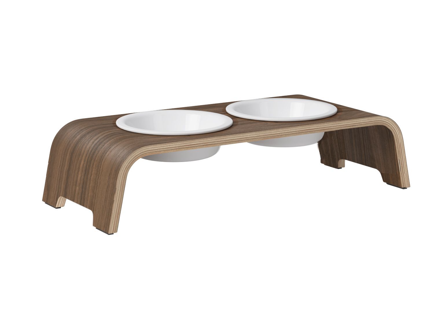 dogBar® S-large - Nussbaum mit Porzellan-dogBar-TOJU Interior
