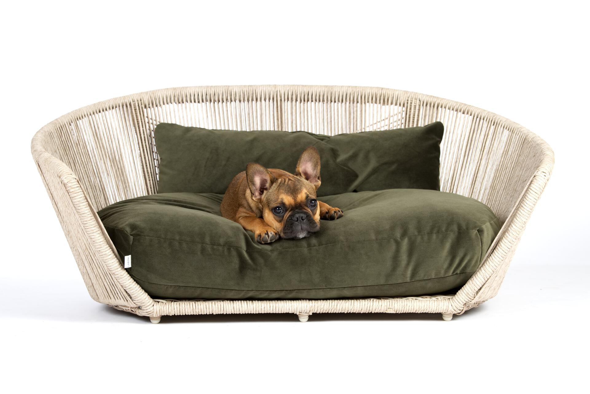 Laboni - Vogue - Design-Hundebett Oxford-Hundebett-Laboni-Olive-TOJU Interior