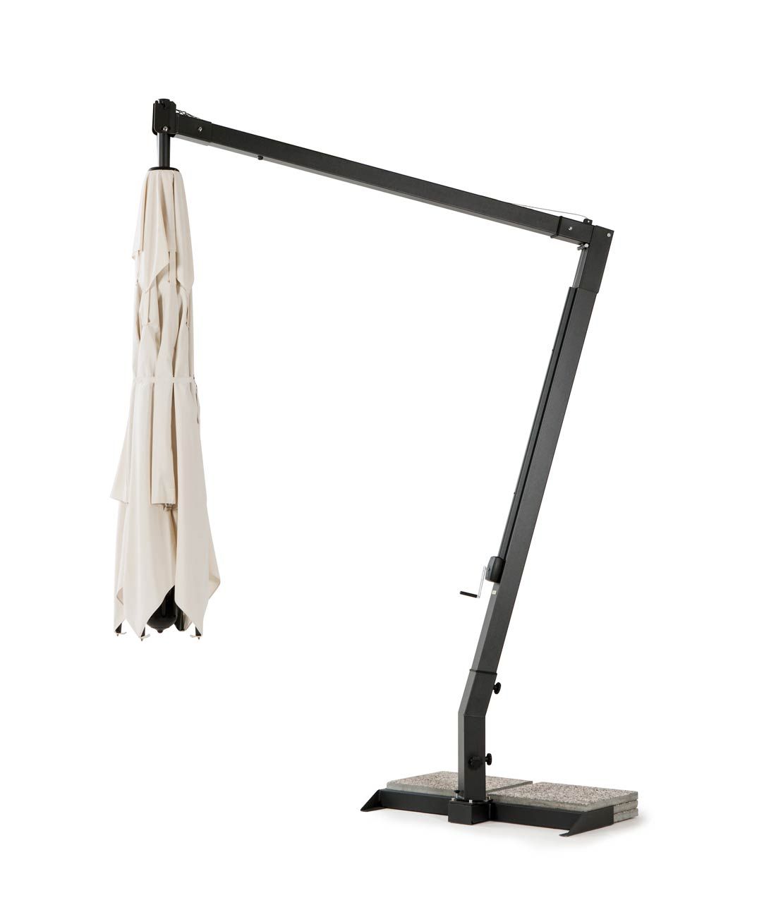 Unopiu - Sonnenschirm Salento quadratisch Seitlicher Mas