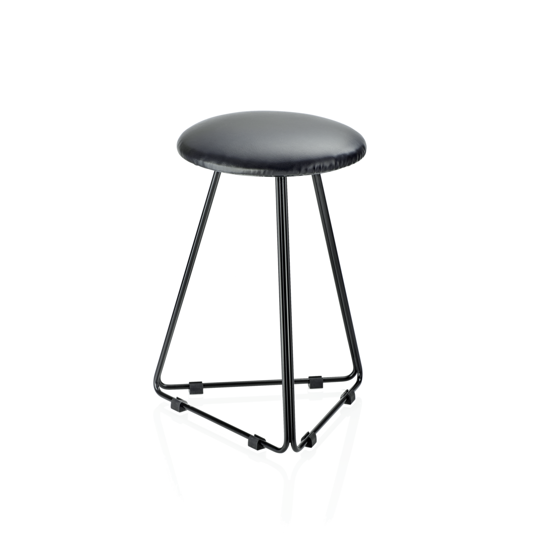 Decor Walther DW 71 Hocker – Schwarz matt / Schwarz – Art. 0508760