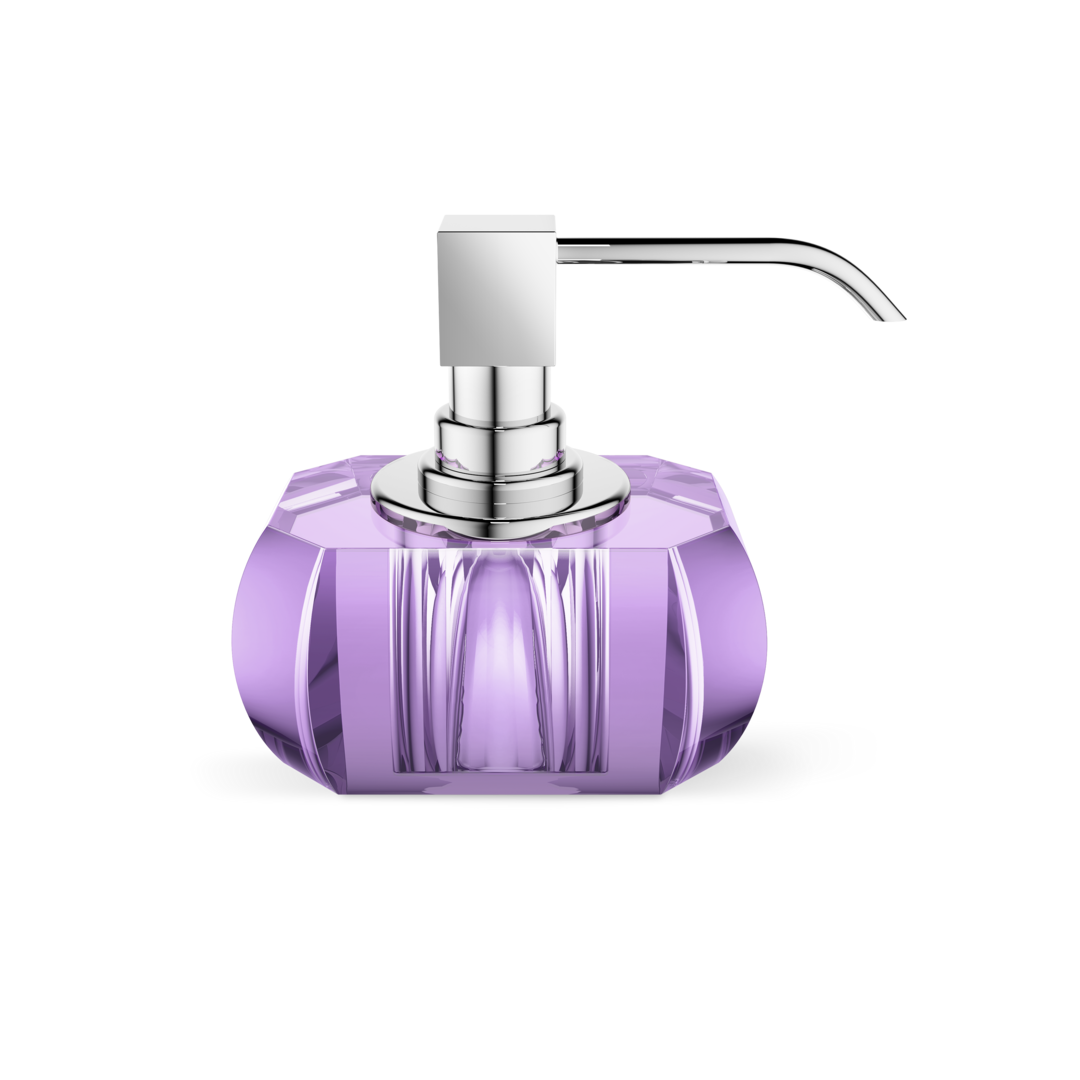Decor Walther KRISTALL Seifenspender – Violett / Chrom – Art. 0924280