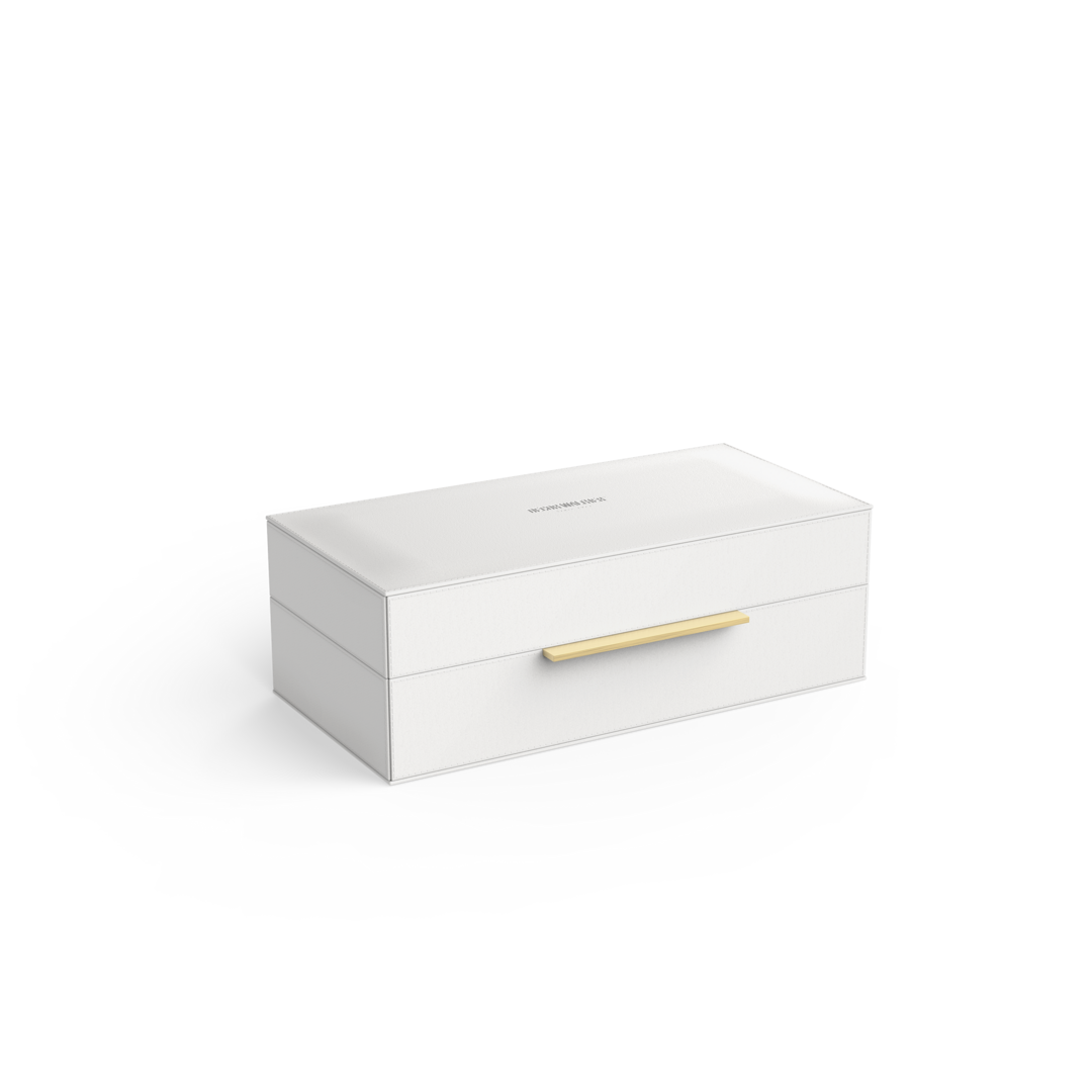 Decor Walther BROWNIE BOX S – Lederimitat weiß – Art. 0939750