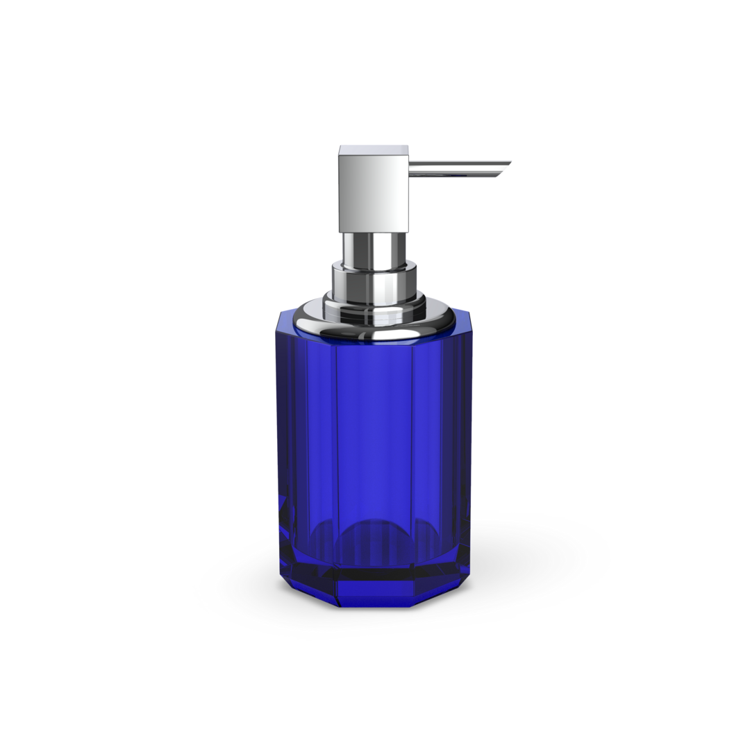 Decor Walther KR SSP 2 KRISTALL Seifenspender – Capri Blau / Chrom – Art. 0943495
