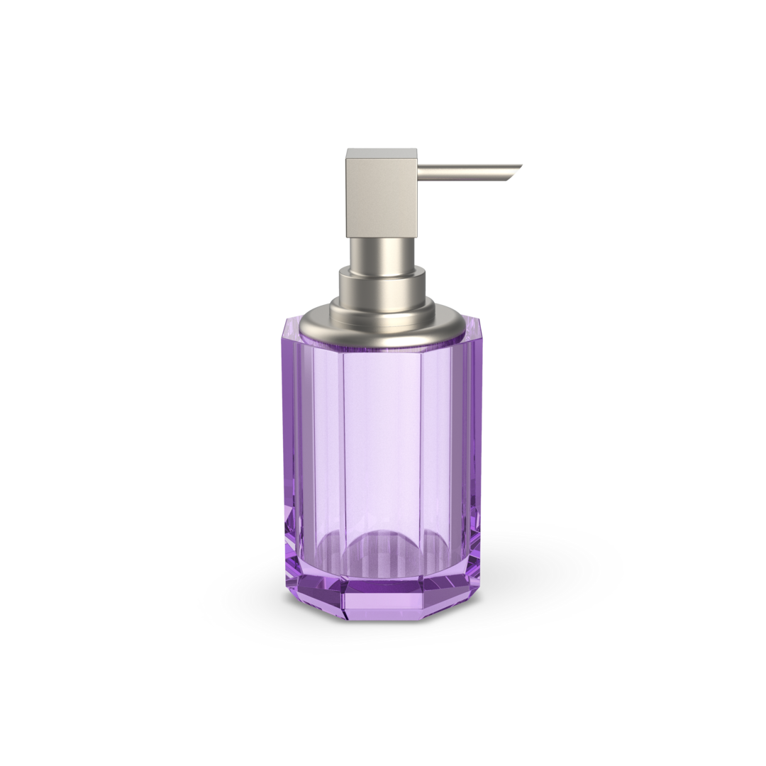 Decor Walther KR SSP 2 KRISTALL Seifenspender – Violett / Nickel satiniert – Art. 0943780