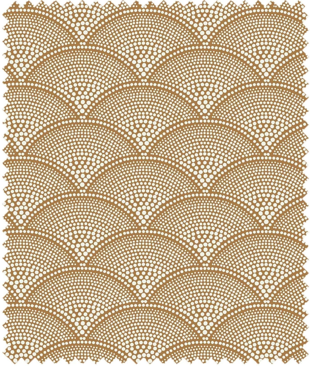 Cole & Son – Stoff Feather Fan Jacquard – F111/8032 – Cream on Ginger