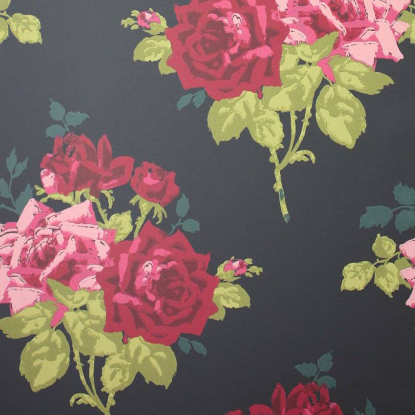 NINA CAMPBELL Tapete Rosa Alba – PARADISO-Tapeten-NINA CAMPBELL-NCW4033-05-TOJU Interior