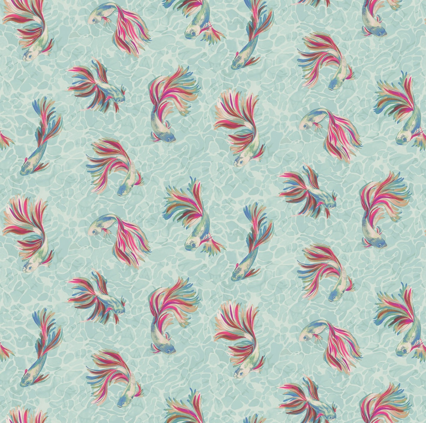 OSBORNE & LITTLE Stoff Aquaria – SOLANA (Außenbereich / Innenbereich)-Stoffe-OSBORNE & LITTLE-F8100-02-TOJU Interior