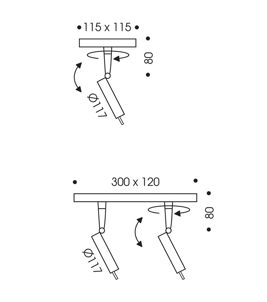 Oligo - Ice Wandstrahler / Deckenstrahler-Deckenleuchte-Oligo--TOJU Interior
