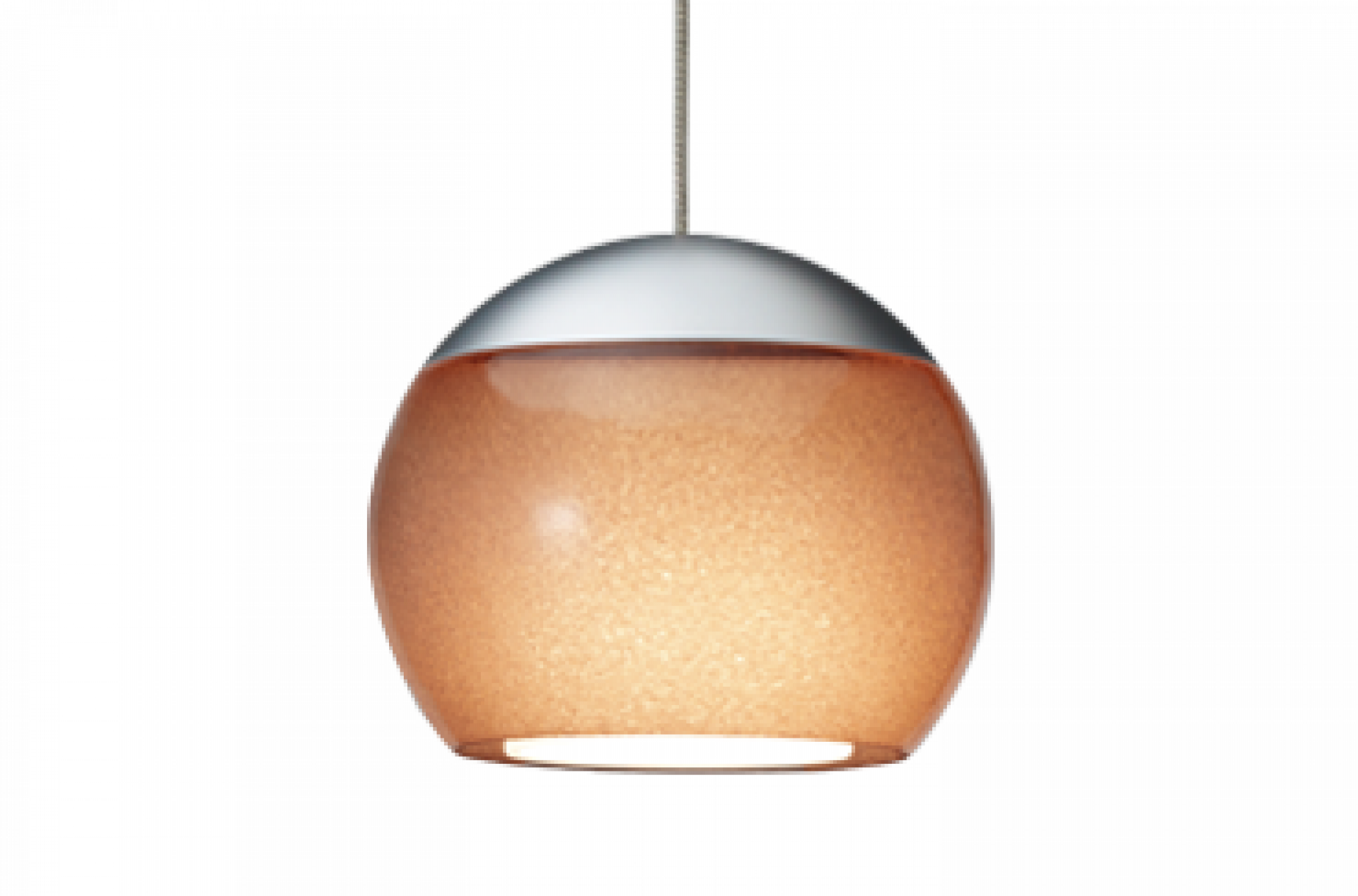 Oligo - Pendelleuchte Balino LED-Pendelleuchte-Oligo-Farbe Baldachin Aluminium gebürstet | Farbe Schirm Chrom matt Tabak-1-flammig-42-880-15-06/40-TOJU Interior