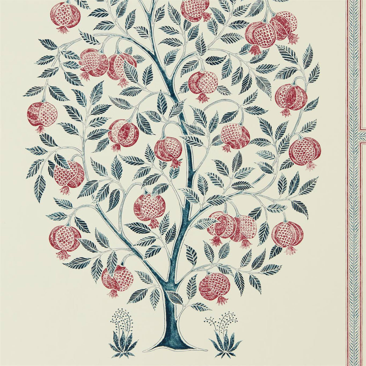 Sanderson - Tapete Anaar Tree-Tapeten-Sanderson-ANNATO/BLUEBERRY 216790-216790-Toju Interior