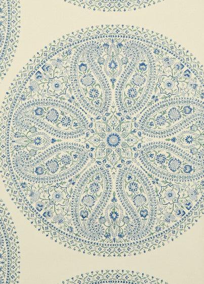 Sanderson - Tapete Paisley Circles-Tapeten-Sanderson-BLUE DCAVPC103-DCAVPC103-Toju Interior