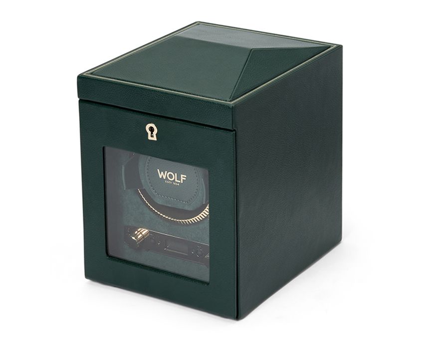 Wolf - Uhrenbeweger British Racing Single watch winder racing green-Uhrenbeweger-Wolf 1834-TOJU Interior