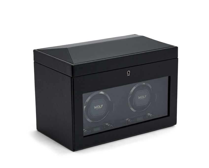 Wolf - Uhrenbeweger British racing black Double Watch Winder-Uhrenbeweger-Wolf 1834-TOJU Interior