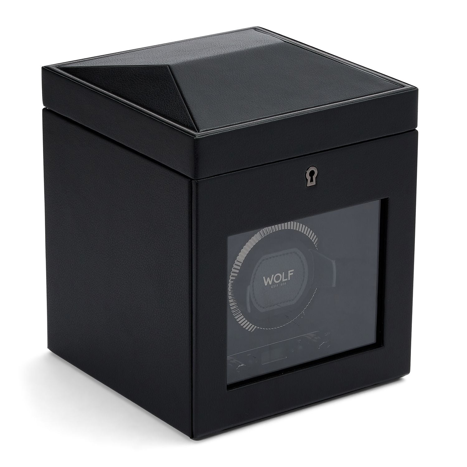 Wolf - Uhrenbeweger british racing single watch winder with storage black-Uhrenbeweger-Wolf 1834-TOJU Interior