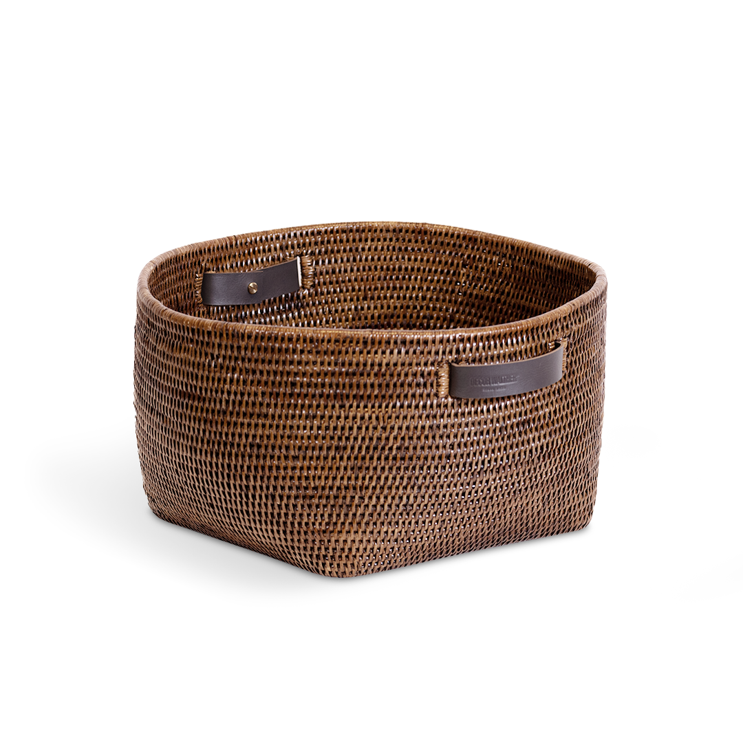 Decor Walther BASKET KORB Aufbewahrungskorb – Rattan dunkel – Art. 0941192