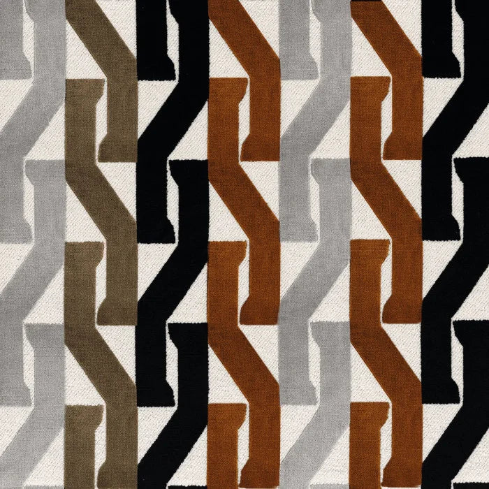 Casamance Monogramme – Roux / Noir De Lune – 32560156