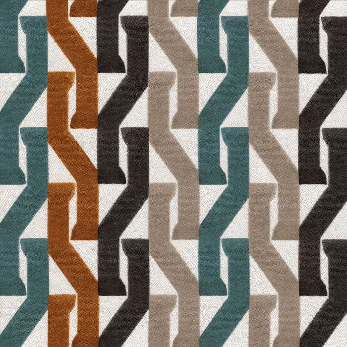 Casamance Monogramme – Celadon / Mordore – 32560245