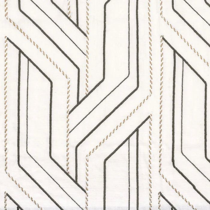 Casamance Inka – Blanc / Kaki – 32910231