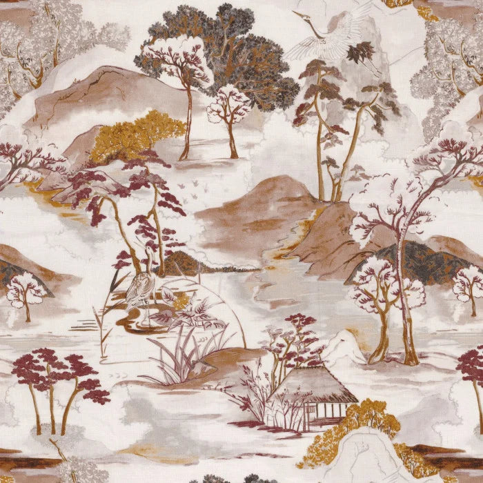 Casamance Matsu Lin – Terracotta Ocre – 49660328