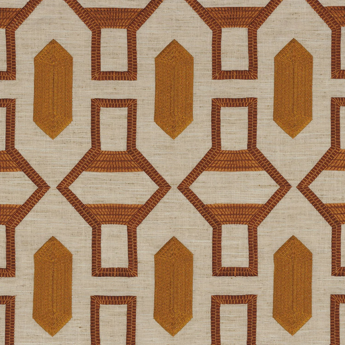 Casamance Tali – Acajou / Orange Cannelle – 83440233
